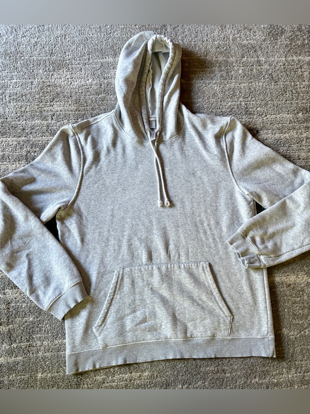 SKIMS Light Gray Hoodie Sweatshirt Large